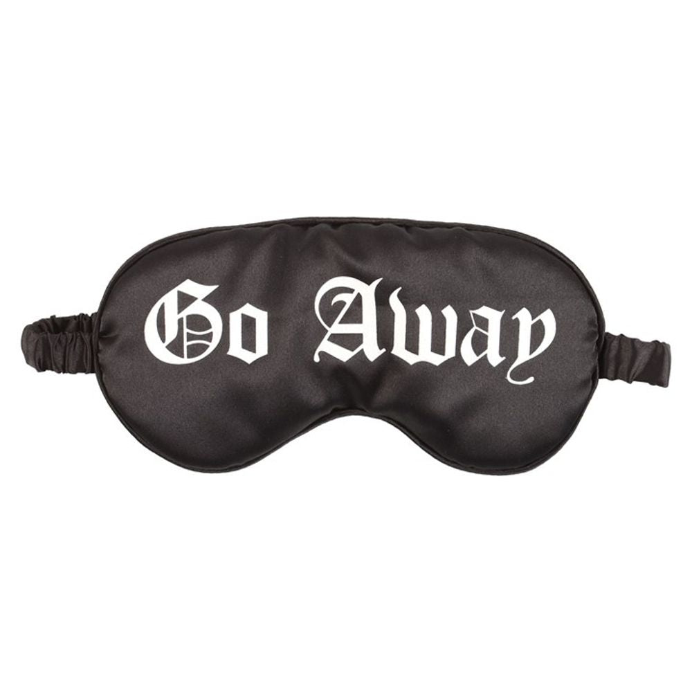 Go Away Gothic Satin Sleep Mask.