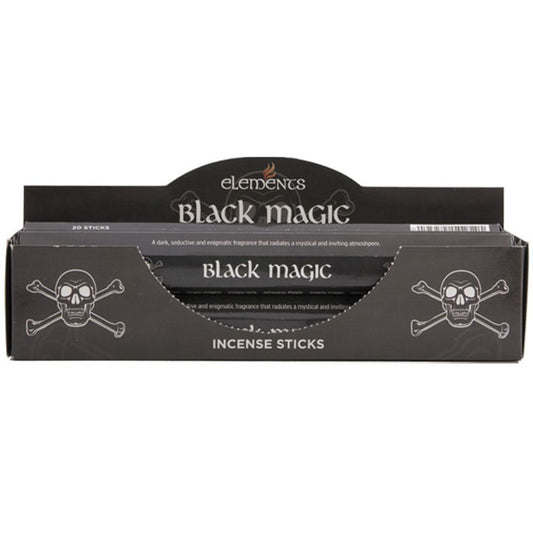 Set of 6 Packets of Elements Black Magic Incense Sticks.